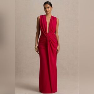 Elegant Red Evening Gown From Club London